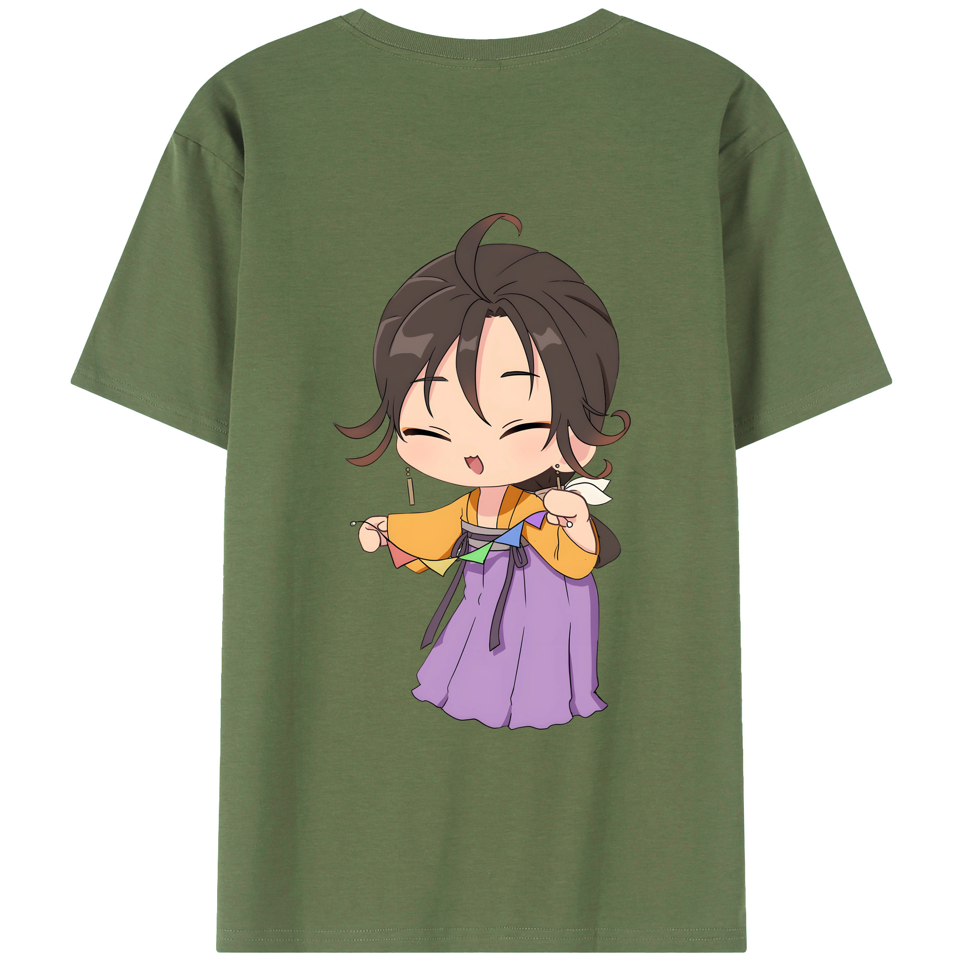 （画像用） 薬屋のひとりごと The Apothecary Diaries 綿100％ メンズ半袖Tシャツ（バックプリント） 通気性